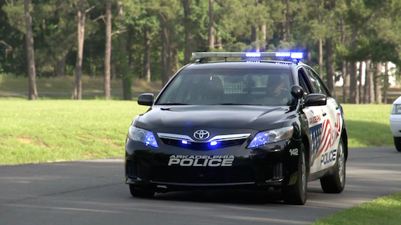 arkadelphia_police_department_toyota_camry_hybrid_driving