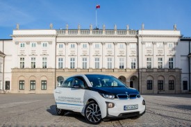 Elektryczne BMW i3 we flocie Kancelarii Prezydenta RP. Fot. Krzysztof Sitkowski/KPRP